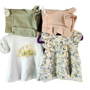 Emma's Garden, girls, 18 month, two shirts and two short,
